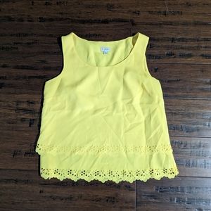 Yellow crop top XS